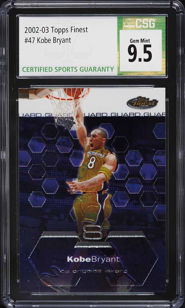 2002 Finest Basketball Kobe Bryant #47 CSG 9.5 GEM MINT
