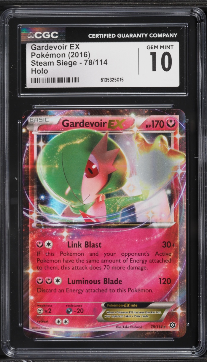 2016 Pokemon XY Steam Siege Holo Gardevoir EX #78 CGC 10 GEM MINT