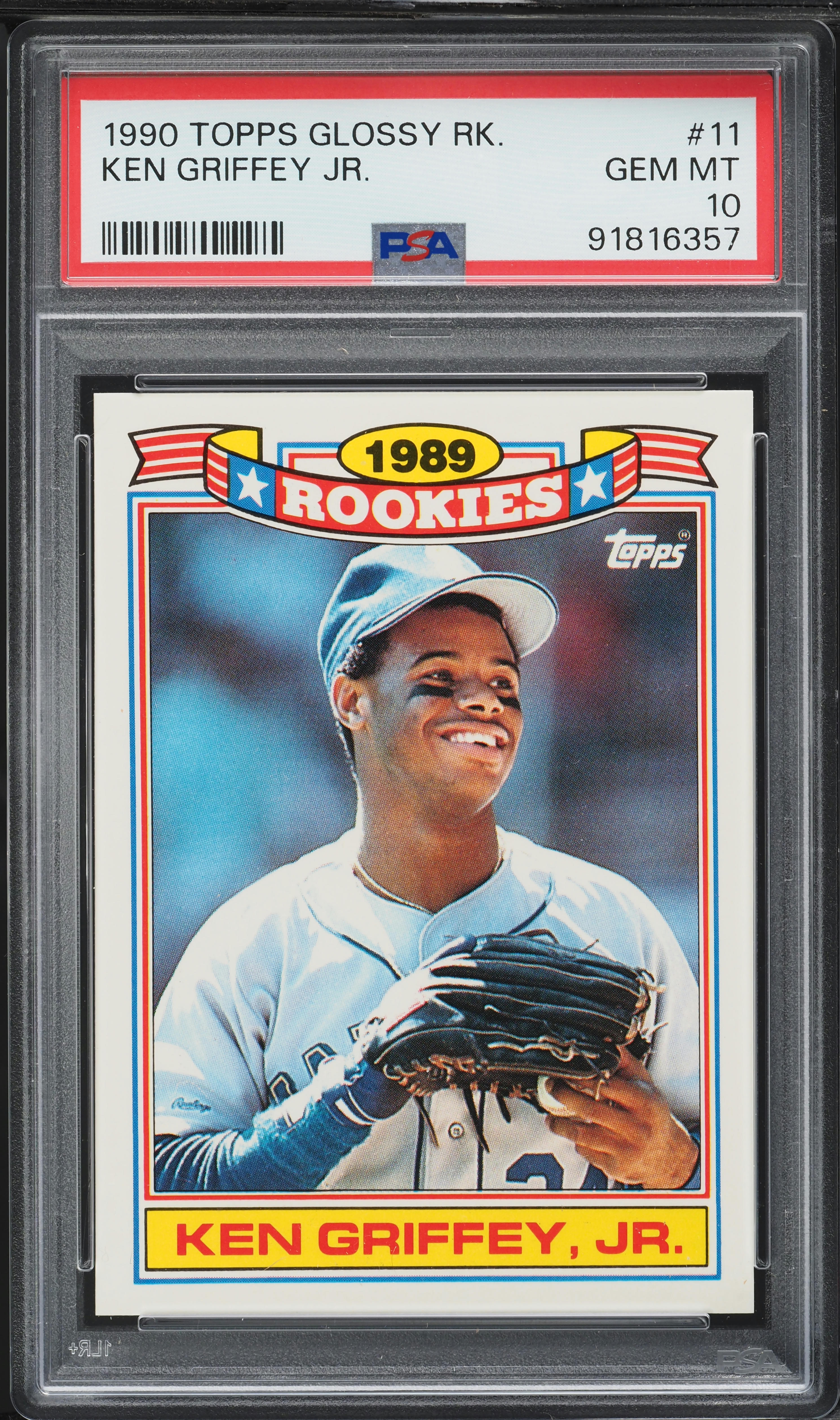 1990 Topps Glossy Rookies Ken Griffey Jr. #11 PSA 10 GEM