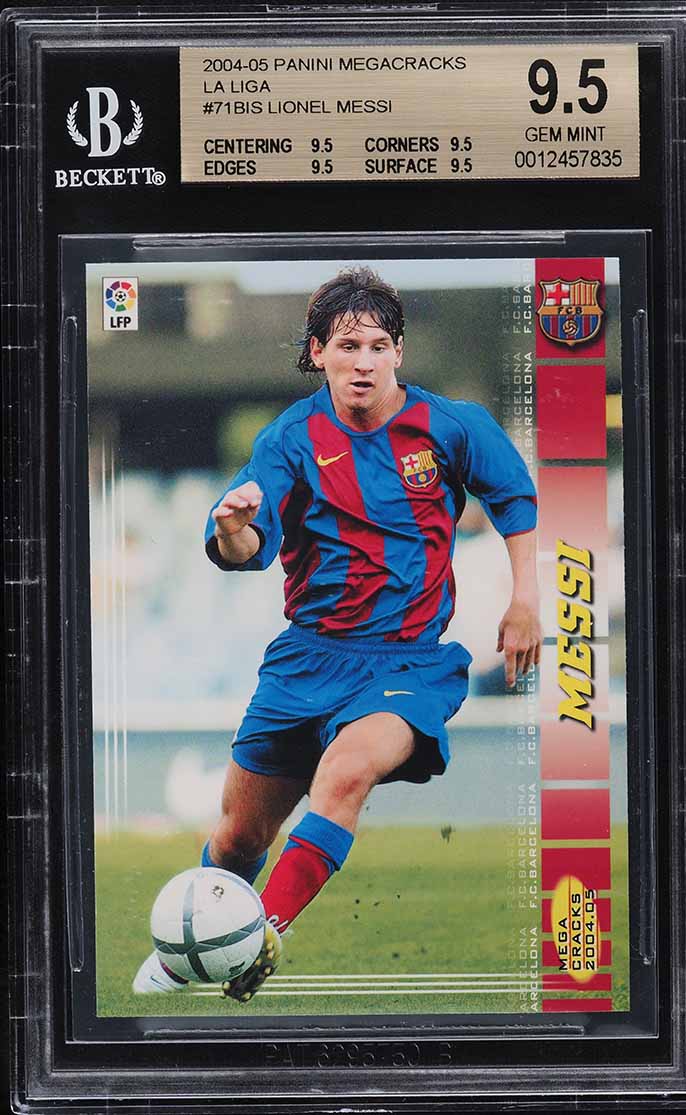 2004 Panini Sports Mega Cracks La Liga Lionel Messi ROOKIE #71 BGS