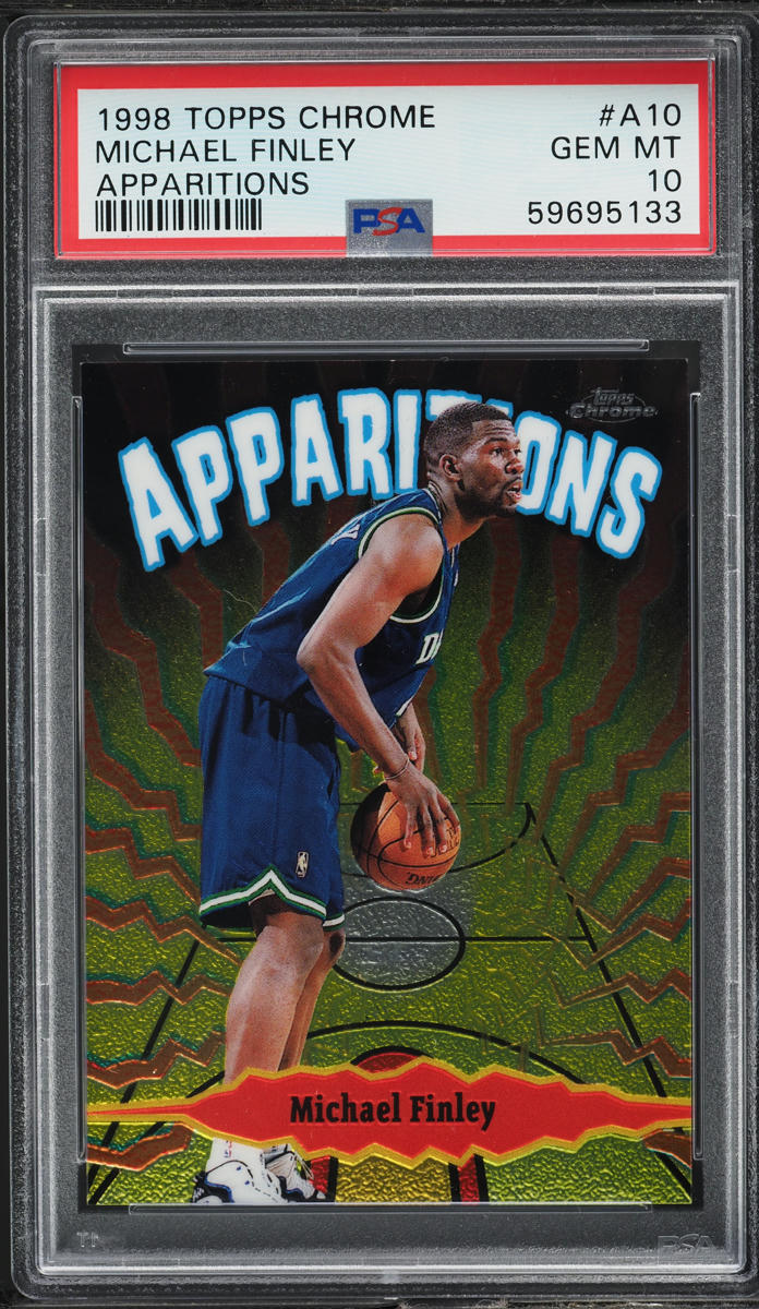 1998 Topps Chrome Apparitions Michael Finley #A10 PSA 10 GEM MINT