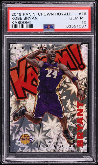 2019 Crown Royale Kaboom! Kobe Bryant #16 PSA 10 GEM MINT