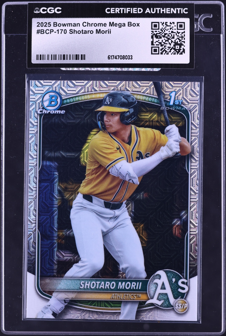 2025 Bowman Chrome Mega Box Shotaro Morii PROSPECT #BCP-170 CGC AUTH
