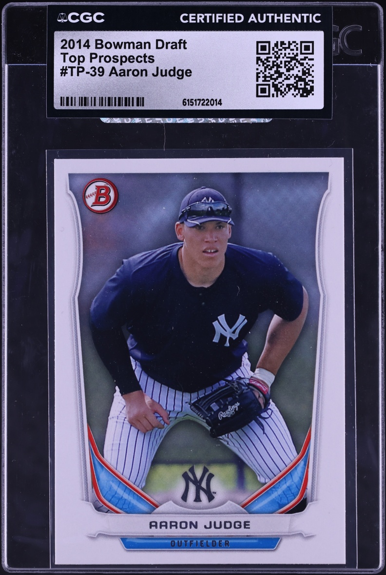 2014 Bowman Draft Top Aaron Judge PROSPECT #TP-39 CGC AUTH