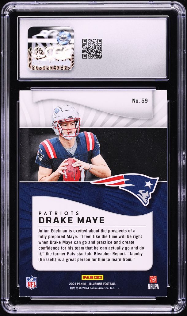 2024 Panini Illusions Retail Drake Maye ROOKIE #59 CGC 9 MINT