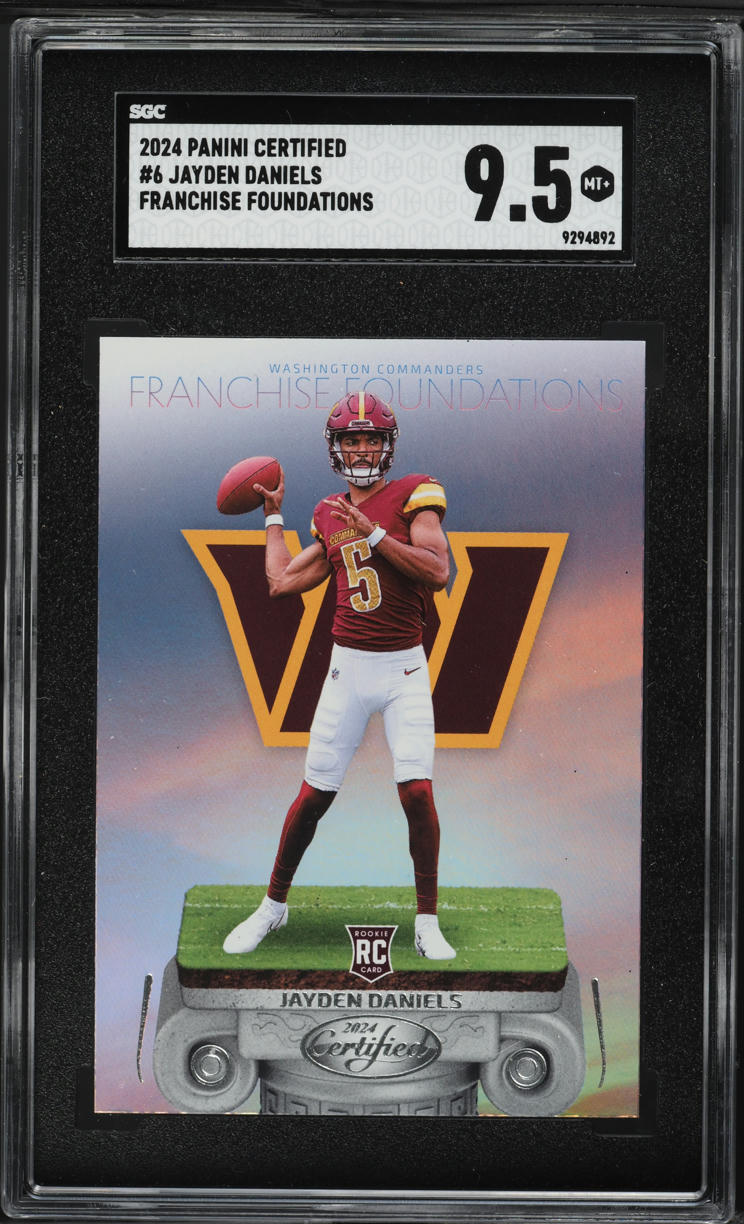 2024 Panini Certified Franchise Foundations Jayden Daniels ROOKIE #6 SGC 9.5