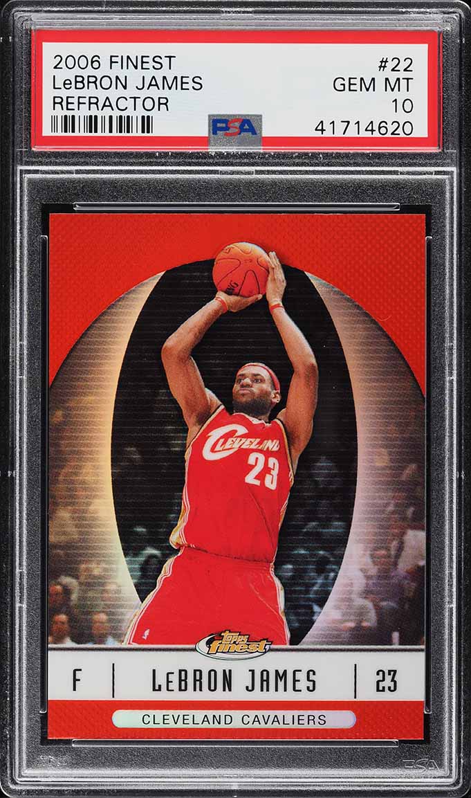 2006 Finest Refractor LeBron James #22 PSA 10 GEM MINT - Photo 1