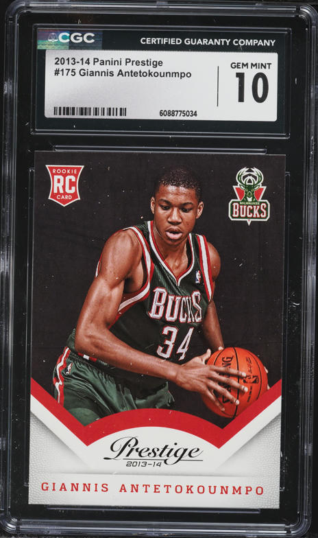 2013 Fleer Retro Giannis Antetokounmpo ROOKIE #47 CGC AUTH on