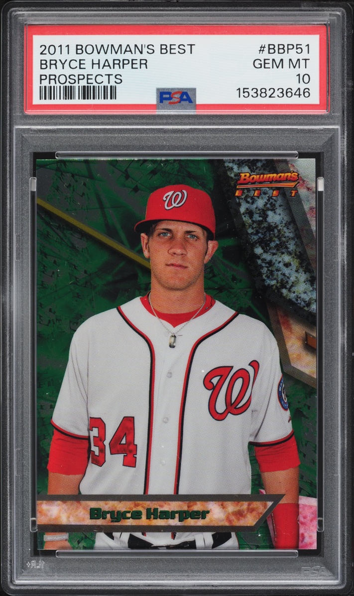 2011 Bowman's Best Bryce Harper PROSPECT #BBP51 PSA 10 GEM MINT