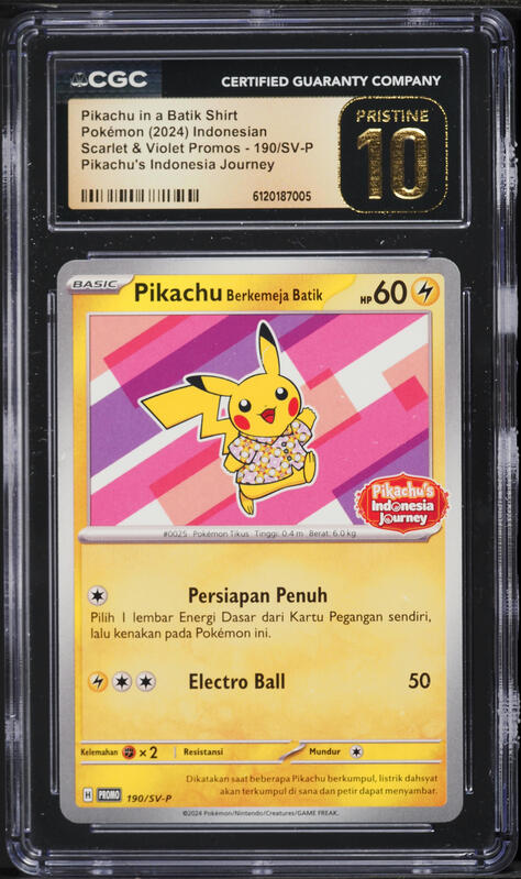 2024 Pokemon Indonesian Scarlet & Violet Promo Pikachu In Batik