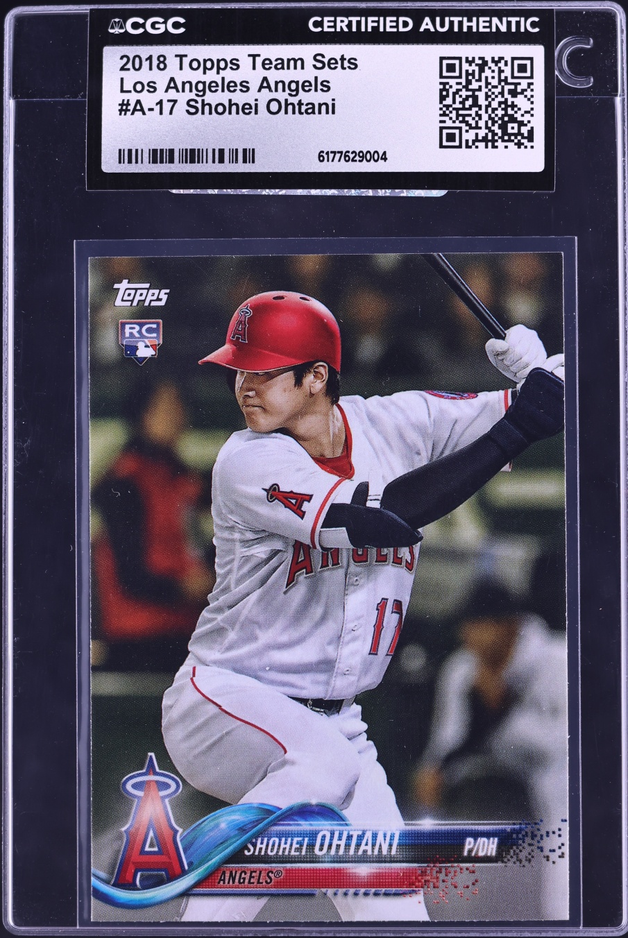 2018 Topps Team Sets Los Angeles Angels Shohei Ohtani ROOKIE #A-17 CGC AUTH