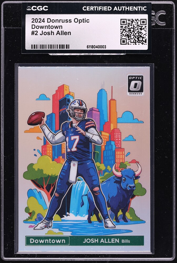 2024 Donruss Optic Downtown Josh Allen #2 CGC AUTH