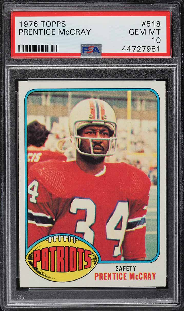 1976 Topps Football Prentice McCray #518 PSA 10 GEM MINT
