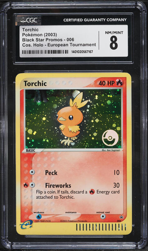 2003 Pokemon Japanese Promo 7-11 Fair Campaign Holo Torchic #018