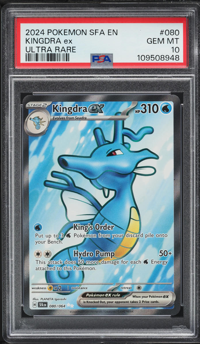 2024 Pokemon SV Shrouded Fable Full Art Kingdra ex #80 PSA 10 GEM MINT