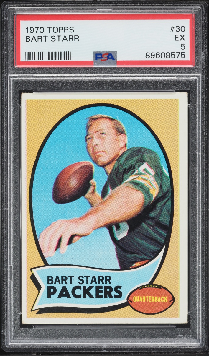 1970 Topps Football Bart Starr #30 PSA 5 EX