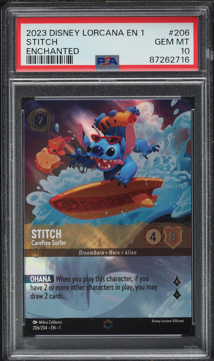 2023 Disney Lorcana First Chapter Enchanted Stitch Carefree