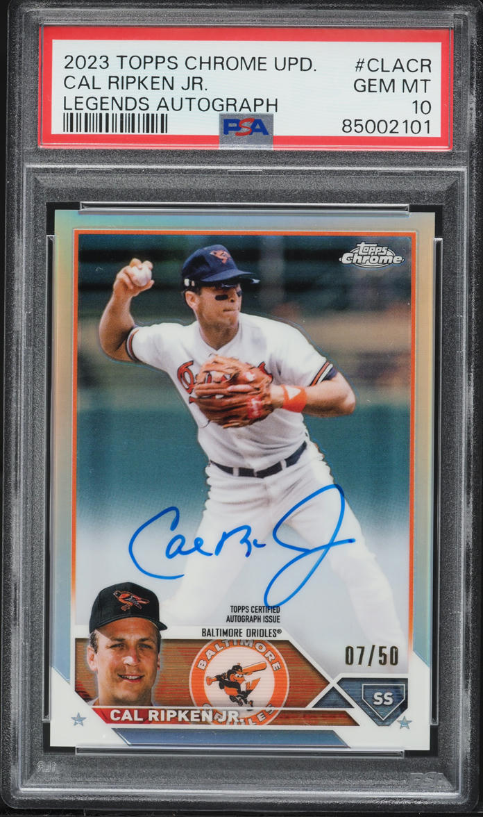 2023 Topps Chrome Update Legends Cal Ripken Jr. AUTO /50 #CLA-CR