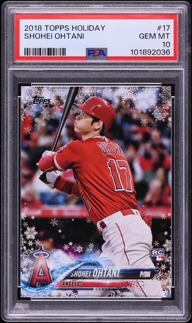 2018 Topps Holiday Shohei Ohtani ROOKIE #HMW17 PSA 10 GEM MINT