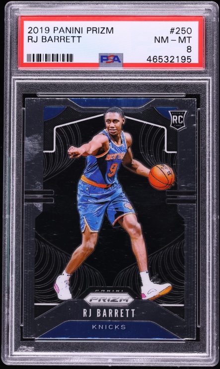 2019 Panini Prizm RJ Barrett ROOKIE #250 PSA 8 NM-MT