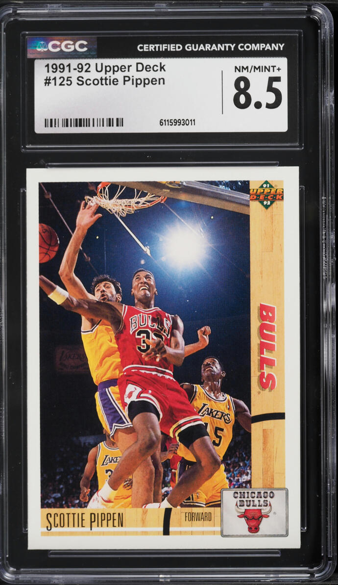 1991 Upper Deck Basketball Scottie Pippen #125 CGC 8.5 NM-MT+
