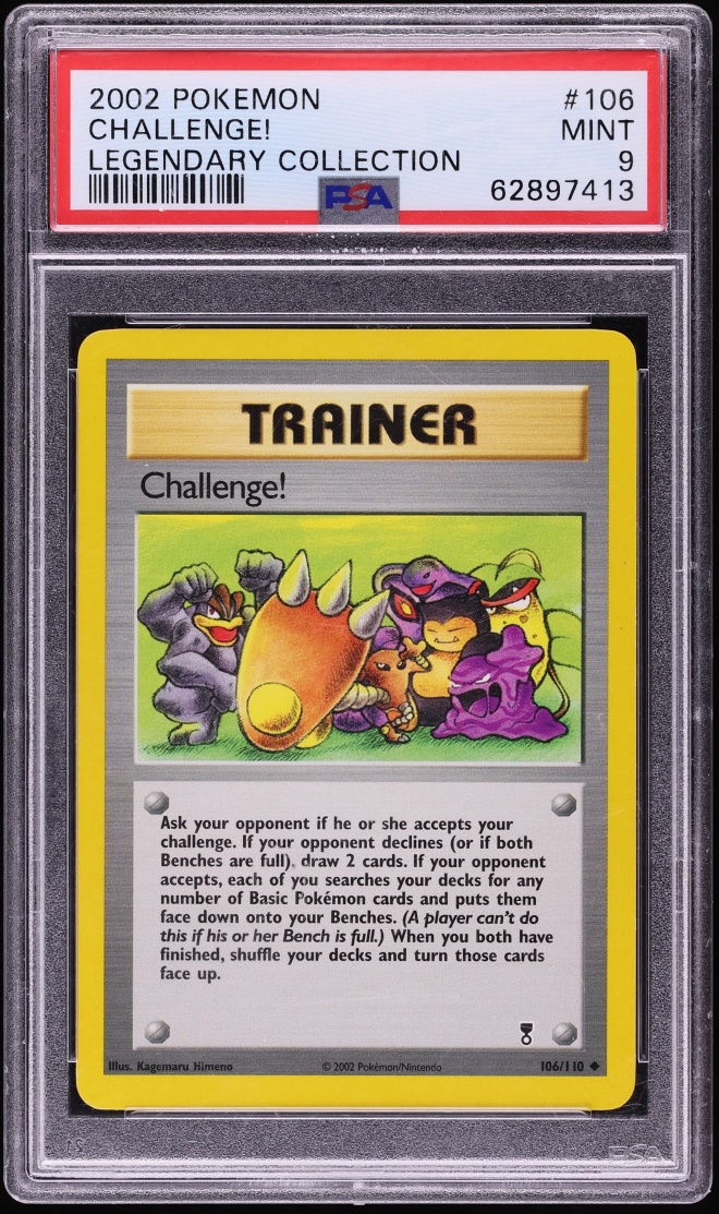 2002 Pokemon Legendary Collection Challenge! #106 PSA 9 MINT