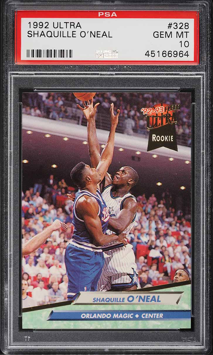 1992 Ultra Basketball Shaquille O'Neal ROOKIE #328 PSA 10 GEM MINT