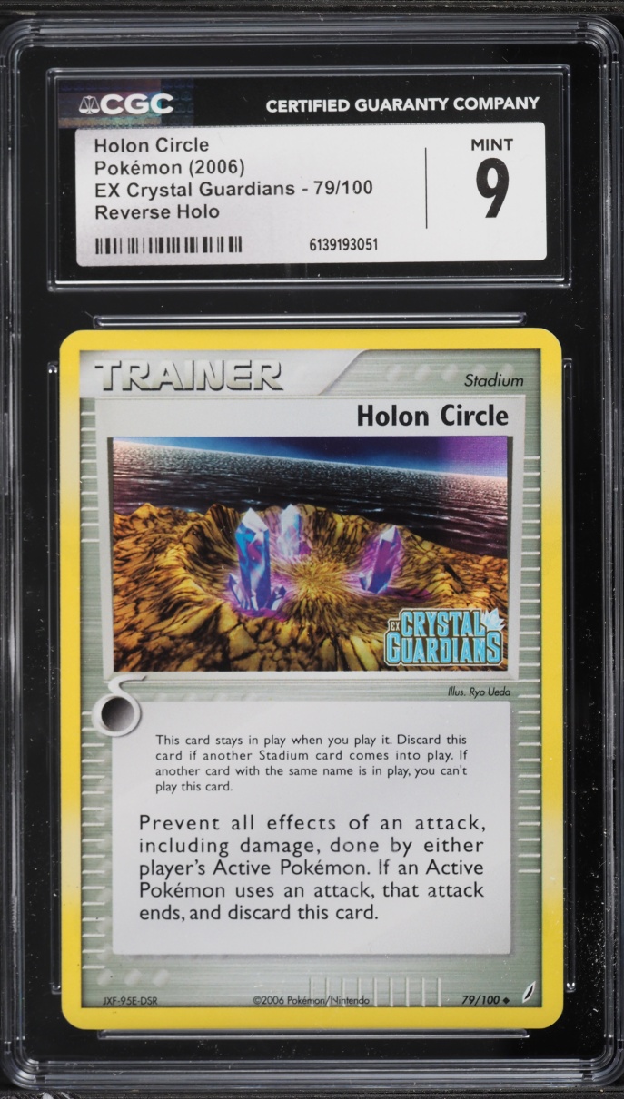 2006 Pokemon EX Crystal Guardians Reverse Holo Holon Circle #79 CGC 9 MINT