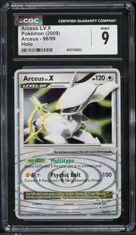 2009 Pokemon Japanese Lightning & Psychic 1st Ed Holo Arceus Lv.X