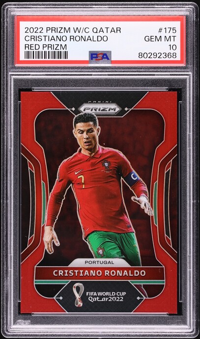 2022 Panini Prizm World Cup Qatar Maroon Cristiano Ronaldo /22