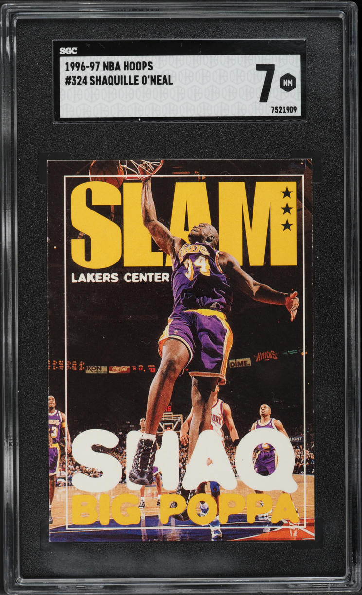 1996 Hoops Shaquille O'Neal #324 SGC 7 NRMT