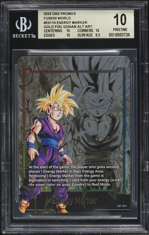 2024 Dragon Ball Super Fusion World Energy Marker Gohan Gold Alt