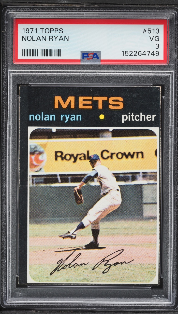 1971 Topps Nolan Ryan #513 PSA 3 VG