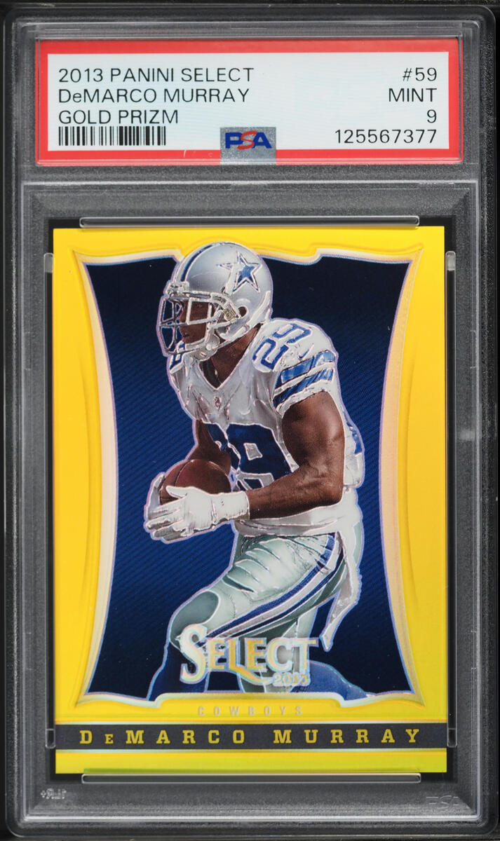 2013 Select Gold Prizm Demarco Murray /10 #59 PSA 9 MINT - Photo 1