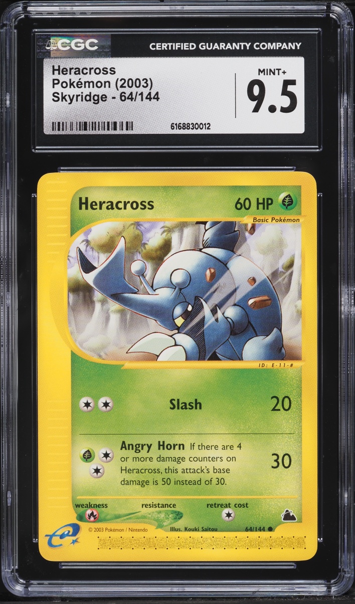 2003 Pokemon Skyridge Heracross #64 CGC 9.5 MINT+