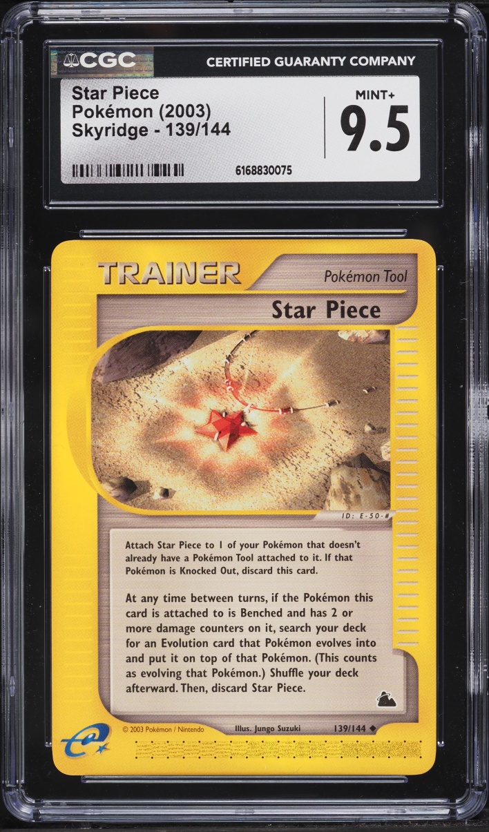 2003 Pokemon Skyridge Star Piece #139 CGC 9.5 MINT+