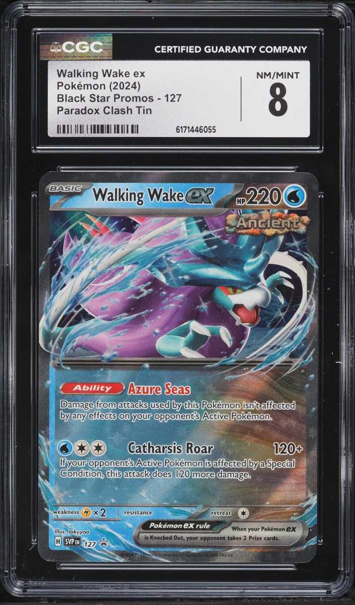 2024 Pokemon Scarlet & Violet Promo Paradox Clash Holo Walking Wake EX #127 CGC 8 NM-MT