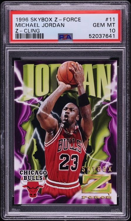 1996 Skybox Z-Force Z-Cling Michael Jordan #11 PSA 10 GEM MINT