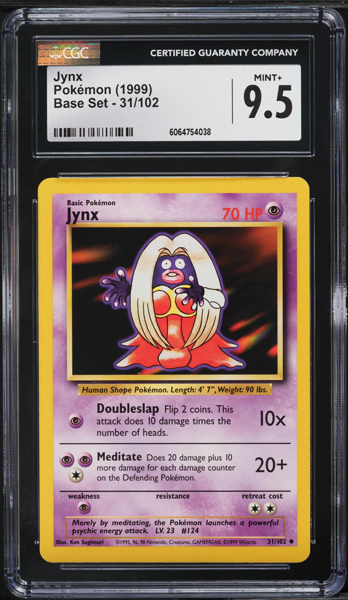 1999 Pokemon Base Set Jynx #31 CGC 9.5 MINT+