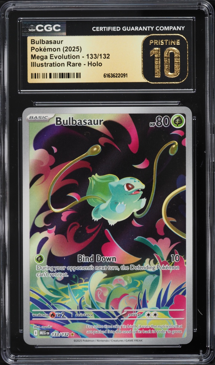 2025 Pokemon Mega Evolution IR Bulbasaur #133 CGC 10 PRISTINE