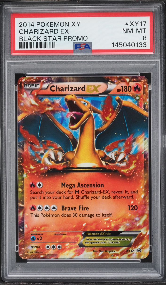 2014 Pokemon XY Promo Holo Charizard EX #XY17 PSA 8 NM-MT