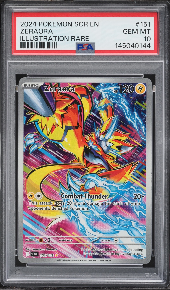 2024 Pokemon Scarlet & Violet Stellar Crown IR Zeraora #151 PSA 10 GEM MINT