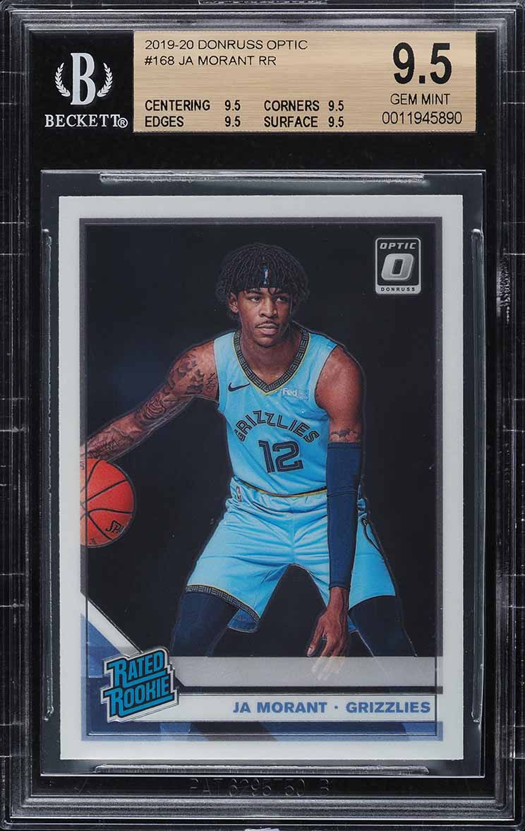 2019 Donruss Optic Ja Morant ROOKIE #168 BGS 9.5 GEM MINT
