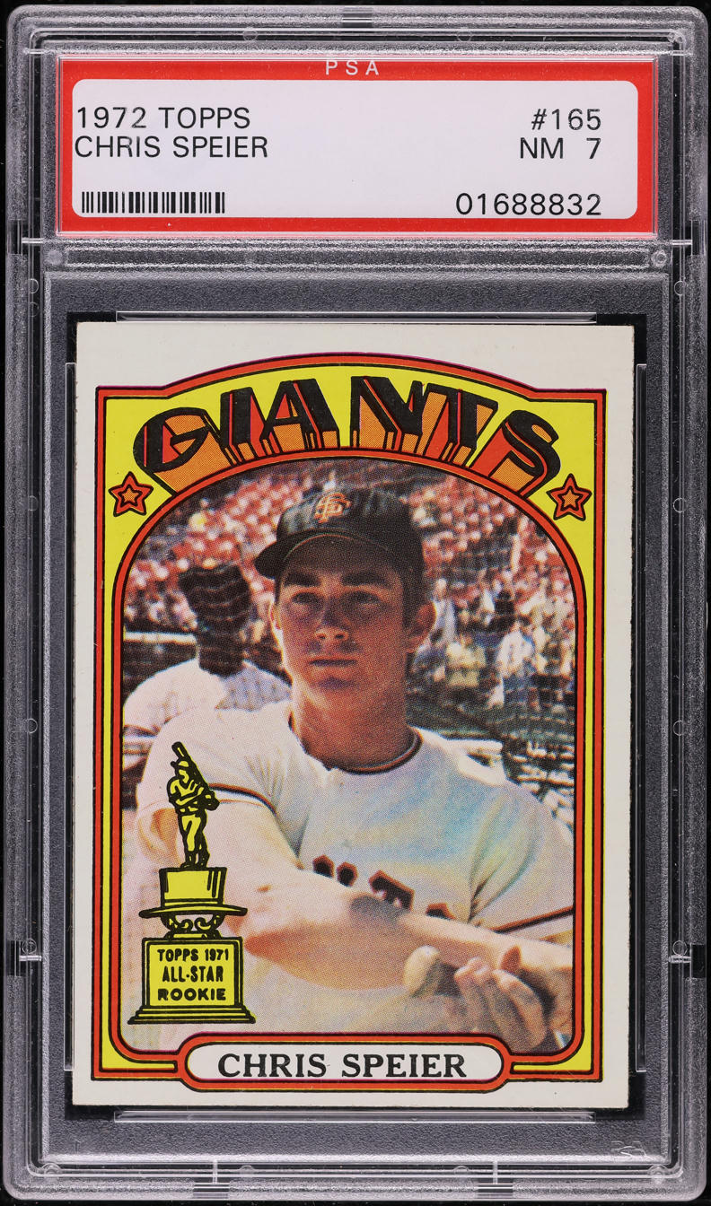 1972 Topps Chris Speier #165 PSA 7 NRMT