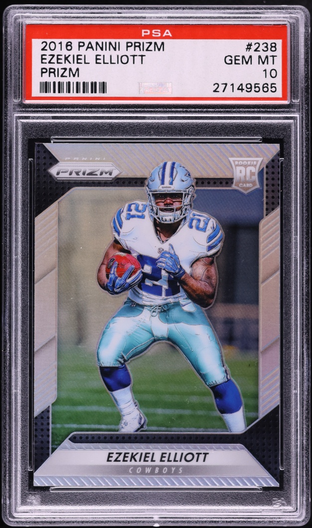 2016 Panini Prizm Silver Ezekiel Elliott ROOKIE #238 PSA 10 GEM MINT
