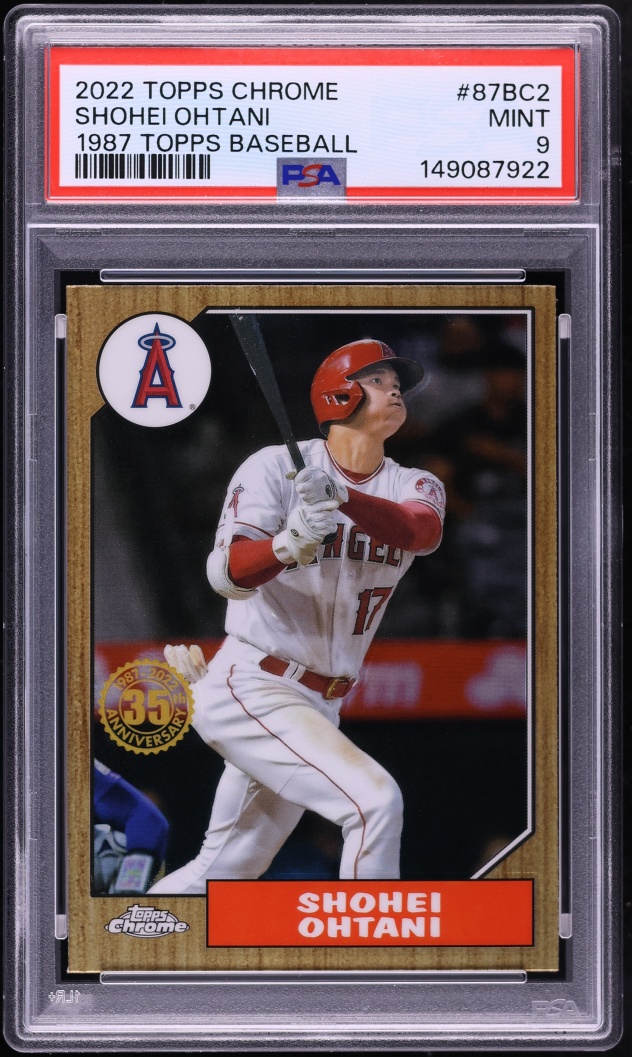 2022 Topps Chrome '87 Shohei Ohtani #87BC-2 PSA 9 MINT