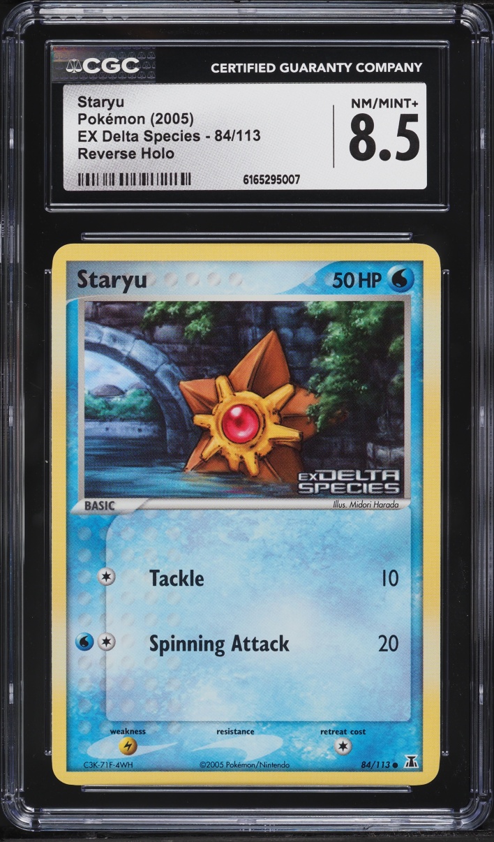 2005 Pokemon EX Delta Species Reverse Holo Staryu #84 CGC 8.5 NM-MT+