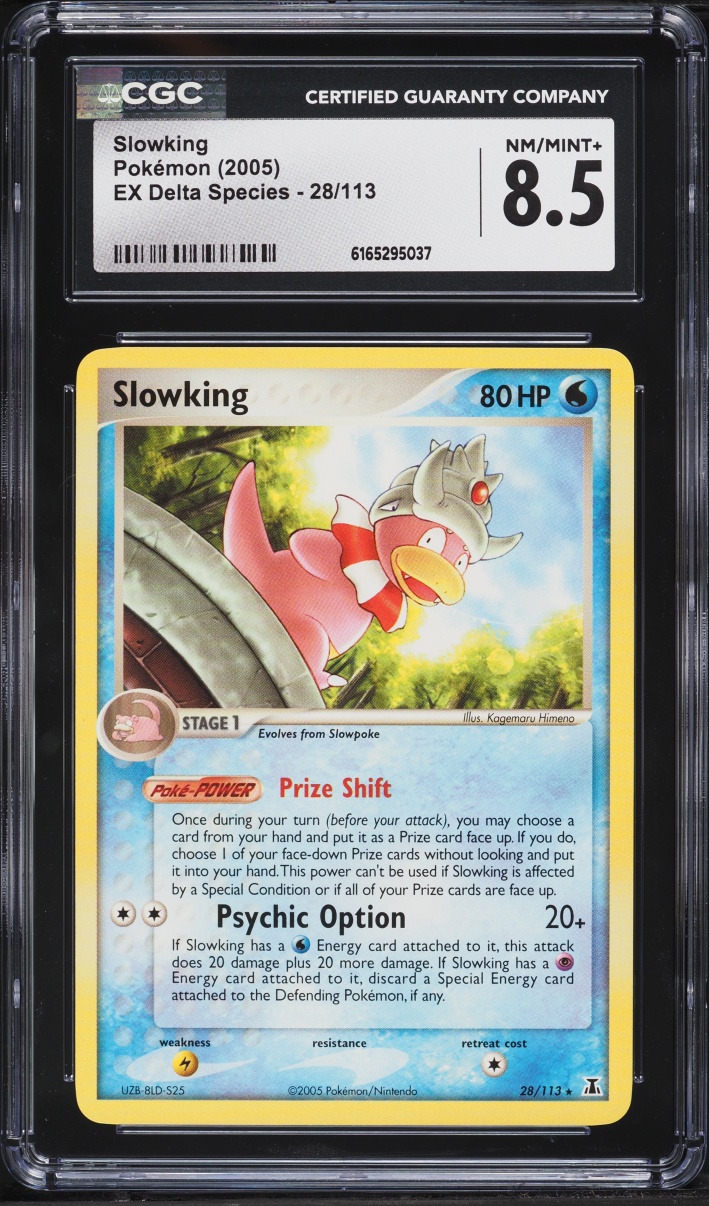 2005 Pokemon EX Delta Species Slowking #28 CGC 8.5 NM-MT+