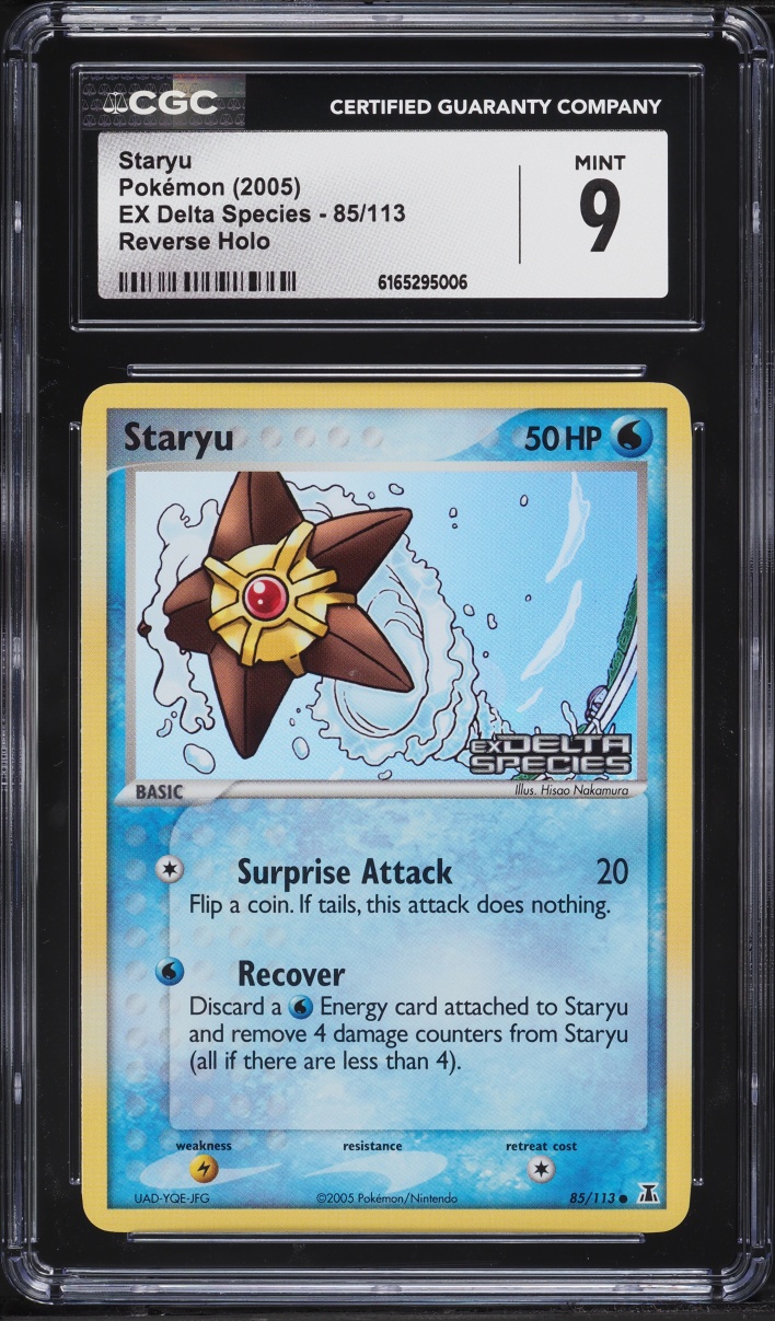 2005 Pokemon EX Delta Species Reverse Holo Staryu #85 CGC 9 MINT