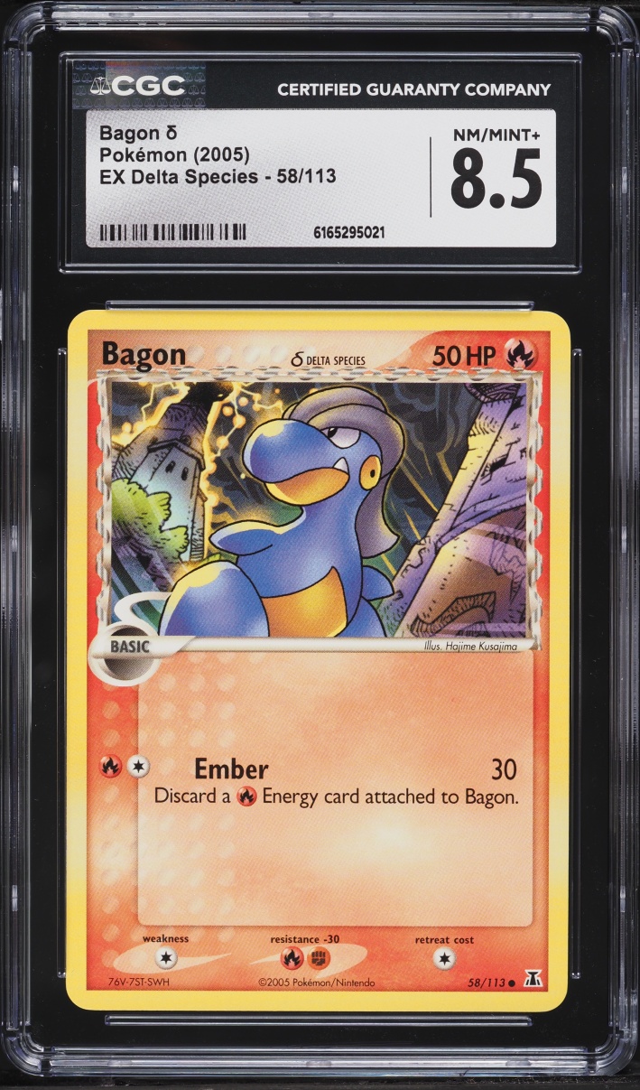 2005 Pokemon Ex Delta Species Bagon #58 CGC 8.5 NM-MT+